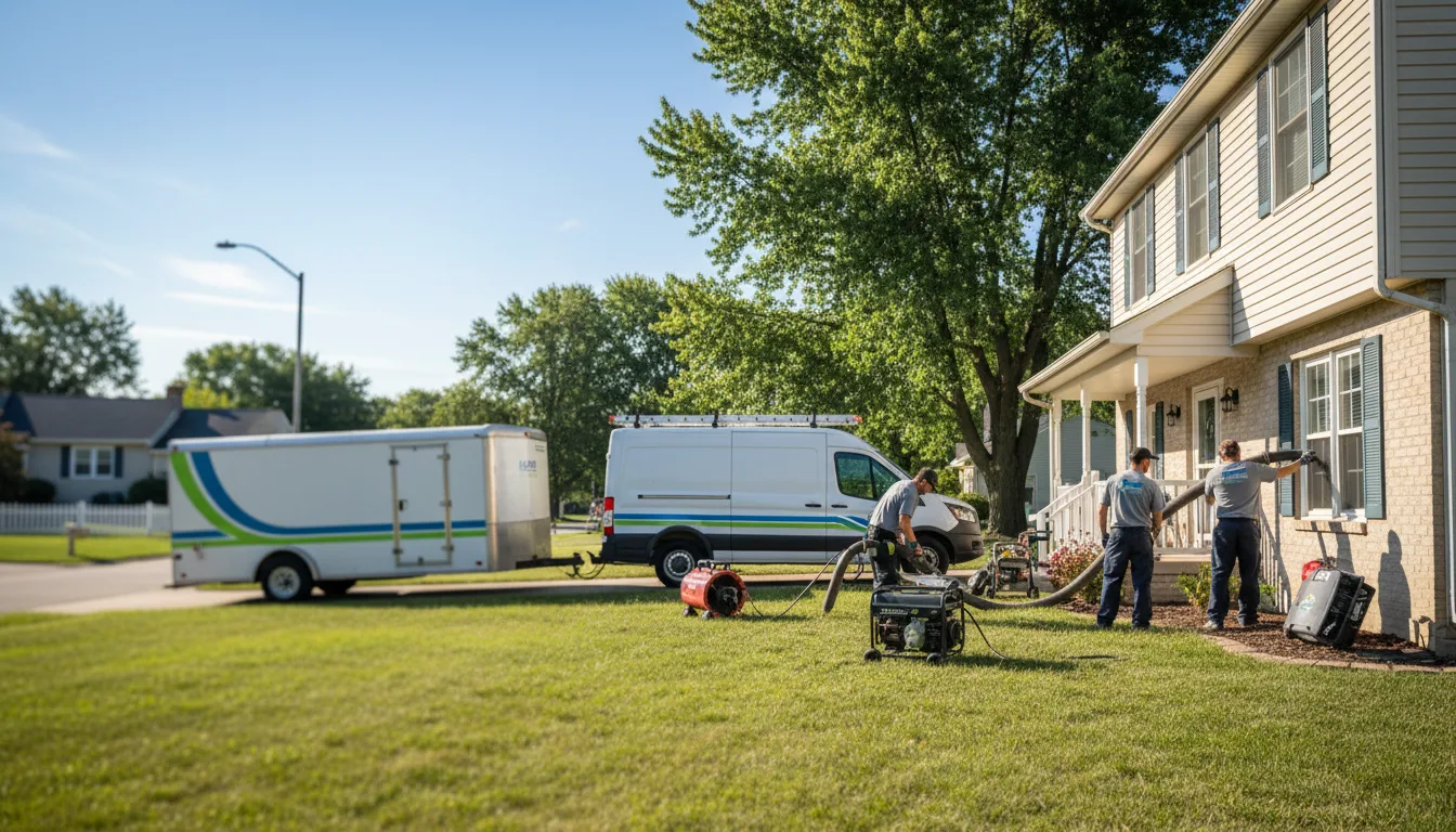 Flooded Basement Restoration And Cleanup With Repair in Round Lake, MN near me